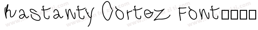 Rastanty Cortez Font字体转换